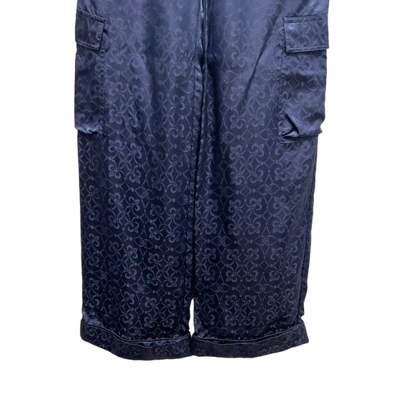 Jonathan Simkhai Blue Silk Cargo Pants Size XS - Picture 5 of 7